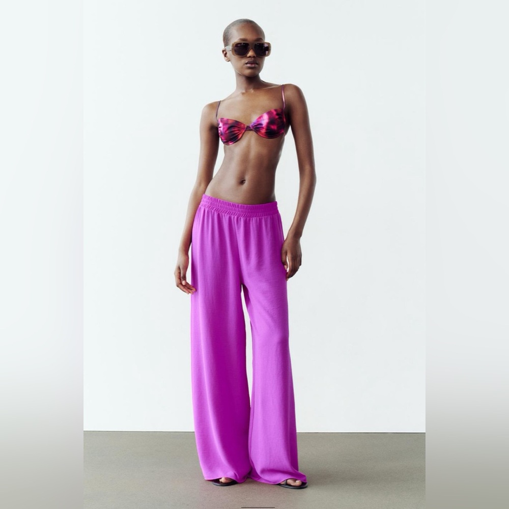 Zara flowy plazzo pants
